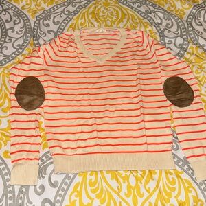 Sweater with elbow patches